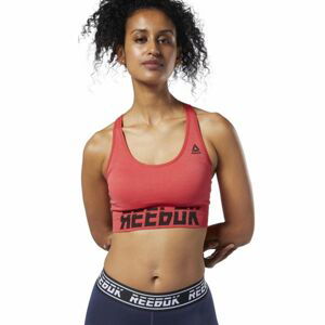 Reebok MYT SML PADDES BRA Dámská podprsenka, Růžová,Černá, velikost