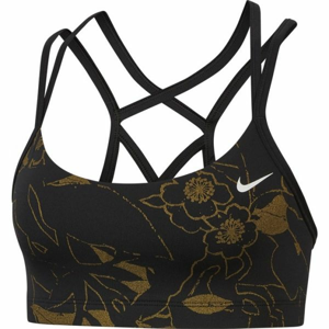 Nike FAVORITES BRA METLLC PRT černá L - Dámská sportovní podprsenka