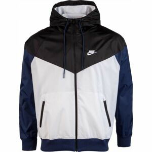 Nike NSW HE WR JKT HD M Pánská bunda, Bílá,Černá,Tmavě modrá, velikost