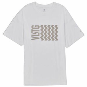 Converse VLTG OVERSIZED SHORT SLEEVE T-SHIRT bílá XS - Dámské tričko
