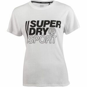 Superdry CORE SPORT GRAPHIC TEE Pánské tričko, bílá, velikost L