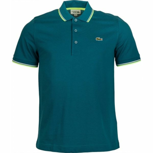 Lacoste MEN S S/S POLO tmavě zelená M - Pánské polo tričko