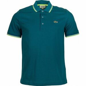 Lacoste MEN S S/S POLO Pánské polo tričko, tmavě zelená, velikost L