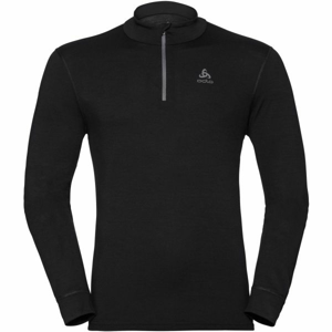 Odlo BL TOP TURTLE NECK L/S HALF ZIP NATURAL Pánské tričko s dlouhým rukávem, černá, velikost M