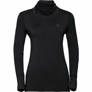 Odlo BL TOP TURTLE NECK L/S NATURAL MERINO černá S - Dámské funkční tričko