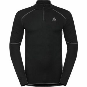 Odlo SUW MEN'S TOP L/S 1/2 ZIP TURTLE NECK ACTIVE X-WARM černá L - Pánské tričko 1/2 zip