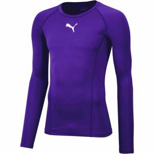 Puma LIGA BASELAYER TEE LS Pánské funkční triko, fialová, velikost XL