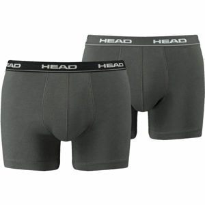 Head BASIC BOXER 2P šedá XL - Pánské boxerky