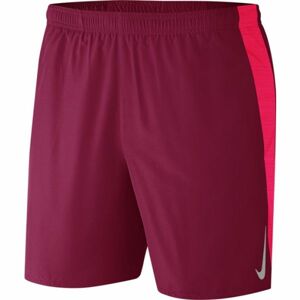 Nike CHLLGR SHORT 7IN 2IN1 M Pánské běžecké kraťasy, vínová, velikost S