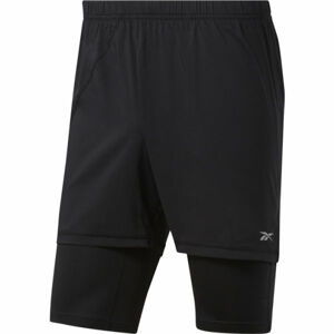 Reebok RE  2-1  SHORT černá XL - Pánské běžecké šortky