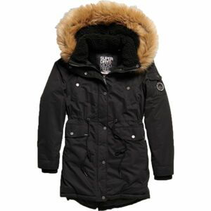 Superdry NADARE MICROFIBRE PARKA černá 14 - Dámská parka