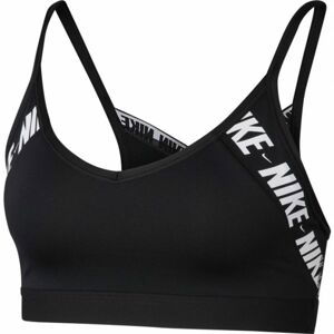 Nike INDY LOGO BRA Dámská sportovní podprsenka, černá, velikost XS