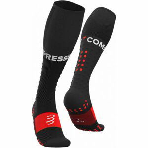 Compressport FULL SOCKS RUN černá T1 - Kompresní běžecké podkolenky