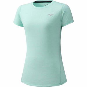 Mizuno IMPULSE CORE TEE Dámské běžecké triko, Světle zelená,Šedá, velikost