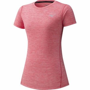 Mizuno IMPULSE CORE TEE W Dámské běžecké triko, Růžová,Šedá, velikost M