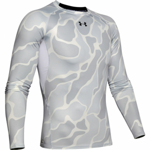 Under Armour HG ARMOUR LS NOV bílá S - Pánské triko