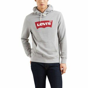 Levi's GRAPHIC PO HOODIE-B šedá M - Pánská mikina