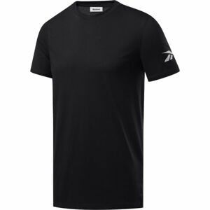 Reebok WORKOUT WE COMM SS TEE Pánské triko, Černá, velikost