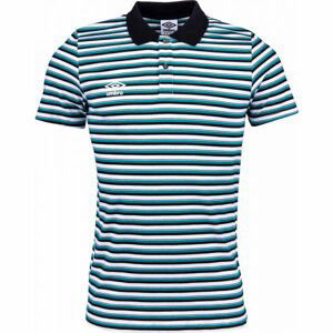 Umbro STRIPE COTTON POLO Pánské polo triko, černá, velikost M