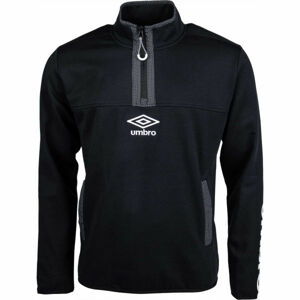 Umbro FUNNEL NECK SWEAT Pánská mikina, Černá,Bílá, velikost