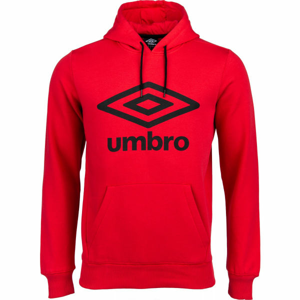 Umbro LARGE LOGO OH HOODIE červená XL - Pánská mikina