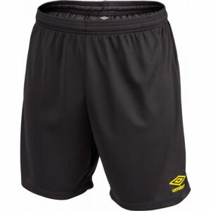 Umbro CLUB SHORT II Pánské sportovní kraťasy, Černá,Žlutá, velikost