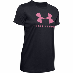 Under Armour GRAPHIC SPORTSTYLE CLASSIC CREW Dámské triko, černá, velikost XS