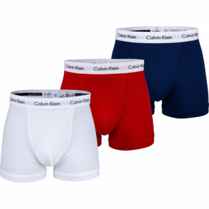 Calvin Klein 3P TRUNK Pánské boxerky, bílá, velikost S