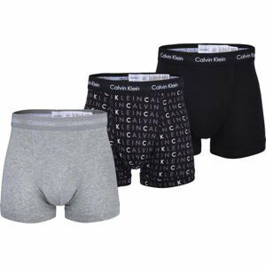 Calvin Klein 3P TRUNK Pánské boxerky, černá, velikost S