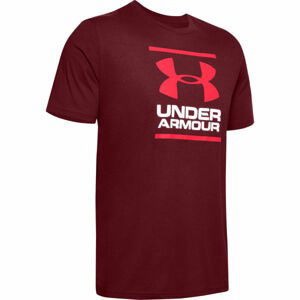 Under Armour GL FOUNDATION SS T vínová M - Pánské triko