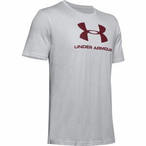 Under Armour SPORTSTYLE LOGO SS Pánské triko, šedá, veľkosť S