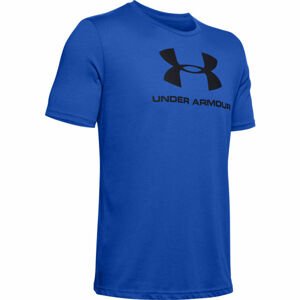 Under Armour SPORTSTYLE LOGO SS modrá S - Pánské triko