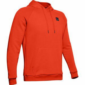 Under Armour RIVAL FLEECE PO HOODIE Pánská mikina, oranžová, velikost L