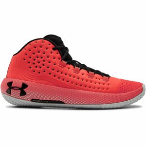 Under Armour HOVR HAVOC 2 Pánská basketbalová obuv, Lososová,Černá, velikost 9.5