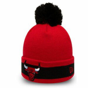 New Era NBA CHARACTER STRIPE KNIT CHICAGO BULLS červená  - Pánská klubová zimní čepice