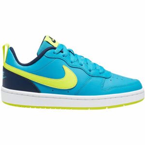 Nike COURT BOROUGH LOW 2 GS Dětské tenisky, modrá, velikost 36.5