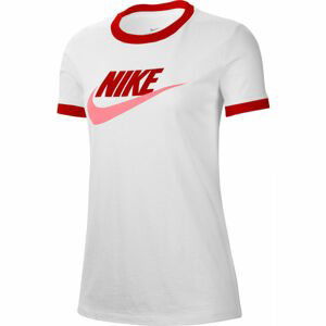 Nike NSW TEE FUTURA RINGE W bílá M - Dámské tričko