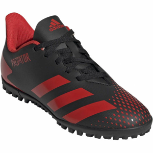 adidas PREDATOR 20.4 TF J Juniorské turfy, Černá,Červená, velikost 3