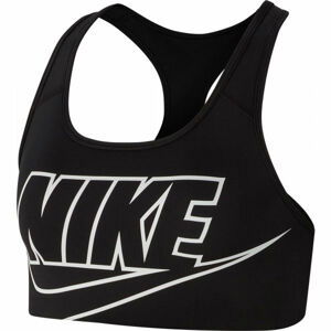 Nike SWOOSH FUTURA BRA černá M - Dámská sportovní podprsenka