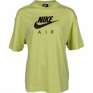 Nike NSW AIR TOP SS BF W Dámské tričko, světle zelená, velikost XS