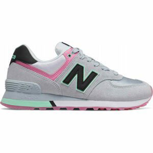 New Balance WL574SAT Dámská volnočasová obuv, šedá, velikost 37