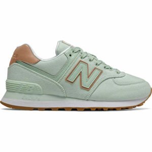 New Balance WL574SCD Dámská volnočasová obuv, světle zelená, velikost 39