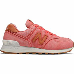 New Balance WL574WTR Dámská volnočasová obuv, oranžová, velikost 36.5