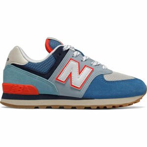 New Balance PC574SOS Dětská volnočasová obuv, modrá, velikost 33.5