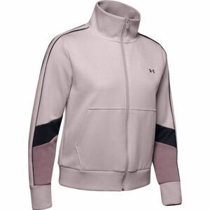 Under Armour DOUBLE KNIT FZ Dámská mikina, růžová, velikost M