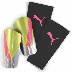 Puma FTBINXT TEAM STRAP SLEEVE Pánské chrániče, žlutá, velikost L