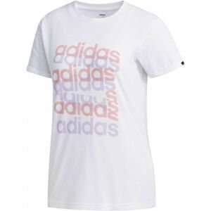 adidas BIG GFX TEE Dámské tričko, Bílá,Modrá,Růžová, velikost