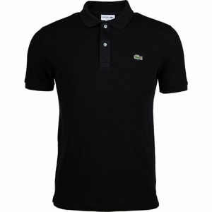 Lacoste SLIM SHORT SLEEVE POLO černá M - Pánské polo tričko