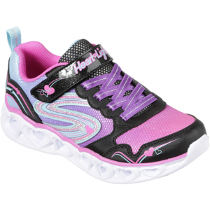 Skechers HEART LIGHTS LOVE SPARK Holčičí blikající tenisky, růžová, velikost