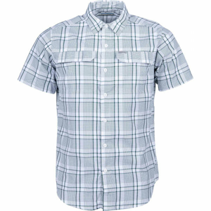 Columbia SILVER RIDGE 2.0 MULTI PLAID SS SHIRT šedá XXL - Pánská košile s krátkým rukávem